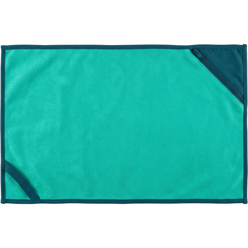 Gndmv Suede Microfiber Fitness Towel with Zipper Pocket 82 x 34 cm Sea Green - Product view